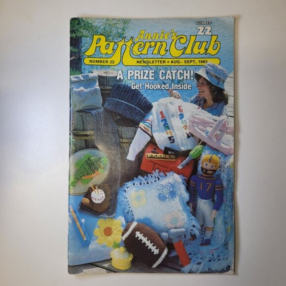Annies Pattern Club No 22 Needle Craft Newsletter Booklet Hooked Pillow 1983 - Picture 9 of 9
